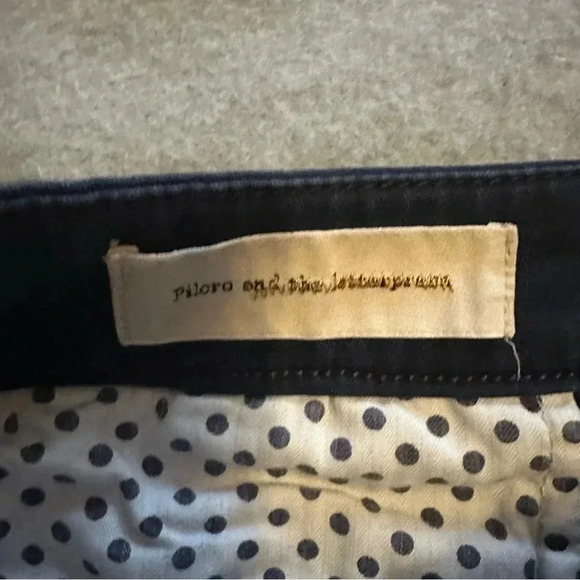 Pilcro Anthropologie navy striped pants hyphen fit size 26 - Picture 5 of 9